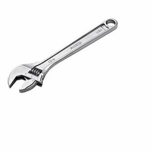 RIDGID® 86912 Adjustable Wrench, 1-1/8 in, 10 in OAL, Chrome Vanadium Alloy Steel Body, Chrome Vanadium Alloy Steel, Cobalt Plated