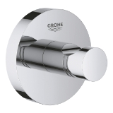 GROHE 40364001 Robe Hook, Essentials, 1-3/4 in L x 2-1/8 in H, 1 Hooks, StarLight® Polished Chrome