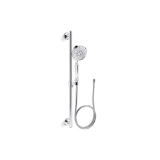 Kohler® 22176-CP Bancroft® Multi-Function Hand Shower Kit with Katalyst® Air-Induction Technology, 5-3/16 in Dia Round Shower Head, 2.5 gpm Flow Rate, 60 in L Hose, Polished Chrome