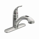 Moen® 67315C Kitchen Faucet, Integra®, 1.5 gpm Flow Rate, 120 deg Spout, Chrome, 1 Handle, 1/3 Faucet Holes