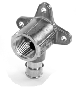 REHAU® 499789-001 F1960 LF Brass Drop Ear Elbow, PEX to FPT, 1/2 x 1/2 in FPT