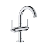 GROHE 21031003 21031_3 Atrio® M-Size Bathroom Faucet, Residential, 1.2 gpm Flow Rate, 6-7/16 in H Spout, 1 Handle, Pop-Up Drain, 1 Faucet Hole, Polished Chrome