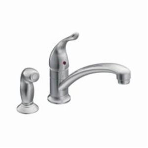 Moen® 7437 Kitchen Faucet, Chateau®, 1.5 gpm Flow Rate, Swivel Spout, Chrome, 1 Handle