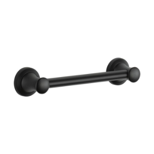 DELTA® 41712-BL Transitional Decorative Grab Bar, Stryke®, 15 in L, Matte Black, Brass