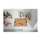 Kohler® 23650-NA Prolific® Kitchen Sink, Rectangular Shape, 21-1/2 in L x 14-15/16 in W x 9-15/16 in D Bowl, 23 in L x 17-3/4 in W x 10-7/8 in H, Under Mount, Stainless Steel