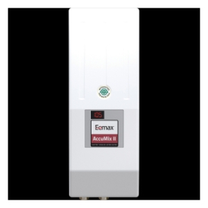 Eemax™ AM004120T AccuMix II™ Multi-Directional Feed Electric Tankless Water Heater with Mixing Valve, 120 V, 3.5 kW Power Rating, 1 Phase, 3/8 in Compression Water, 29 A, Commercial