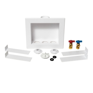 Oatey® Quadtro® 38551 Washing Machine Outlet Box, 1/4 Turn, Compression