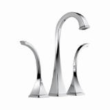 Brizo® 65430LF-PC Virage® Widespread Vessel Lavatory Faucet With Overflow, Commercial, 5-9/16 in Spout, 9-9/16 in H Spout, 6 to 16 in Center, Polished Chrome, 2 Handles, Grid Strainer Drain