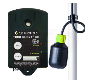 SJE-Rhombus® Taab-01H - Tank Alert® AB High Level Water Alarm (120V) W/ 15' Cord