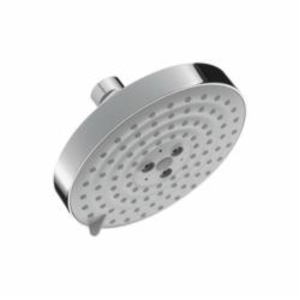 Hansgrohe 27495001 Raindance S 150 AIR 3-Jet Shower Head, Number of Spray Type: 3, BalanceAir/RainAir/WhirlAir Spray, 2.5 gpm Max Flow, Round Head, Wall Mount, Polished Chrome