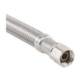 PlumbShop® PLS0-12IM F PLS0-IM Flexible Ice Maker Connector, 1/4 in Nominal, Compression End Style, 12 in L, 125 psi Working, Reinforced PVC/Braided Stainless Steel