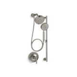 Kohler® 22181-G-BN Purist® Hand Shower, 1.75 gpm, 1/2-14 NPT Inlet, 60 in L Hose, Vibrant® Brushed Nickel