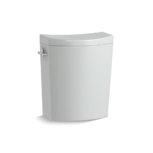 Kohler® 19042-95 Persuade® Curv Dual-Flush Toilet Tank With Supply Line, 1.6 gpf Full/1 gpf Partial, Left Hand Lever Flush, Ice Gray™