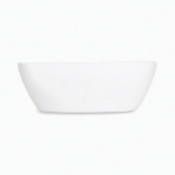 Sterling® 96130-0 Unwind™ Seamless Bathtub, Oval Shape, 66-15/16 in L x 31-1/2 in W, Center Toe-Tap Drain, White