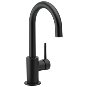 DELTA® 1959LF-BL Bar/Prep Faucet, Trinsic®, Matte Black, 1 Handle, 1.5 gpm