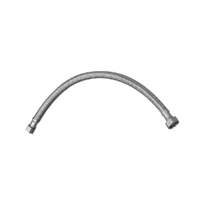 Keeney PP23803 EZ Braided Faucet Supply Line, 3/8 x 1/2 in Nominal, Compression x FNPT End Style, 20 in L, Stainless Steel
