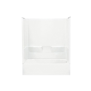 Sterling® 71040120-0 Bath/Shower, Performa™, 60-1/4 in L x 30 in W x 76-3/4 in H, Solid Vikrell®, White