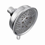 Moen® 3638 Standard Shower Head, 2.5 gpm Minimum, 4 Sprays, Wall Mount, 4-3/8 x 2-9/16 in Head, Chrome