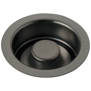 DELTA® 72030-KS Kitchen Disposal and Flange Stopper, 4-1/2 in Nominal, 4-1/2 in OAL, Brass, Black Stainless