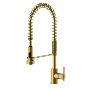 Gerber® D455258BB Parma® Pre-Rinse Pull-Down Kitchen Faucet, 1.75 gpm Flow Rate, 360 deg Swivel/Spring Spout, Brushed Bronze, 1 Handle