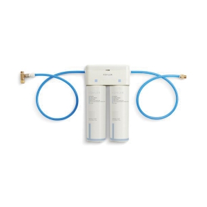 Kohler® 77686-NA Double Cartridge Water Filtration System, 1.7 gpm Flow Rate, 12-1/16 in H, Carbon Filter, 33 to 100 deg F
