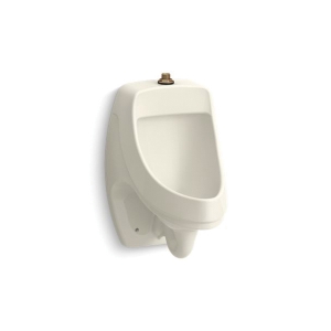 Kohler® 5452-ET-96 Dexter™ Washdown Urinal with Top Spud, 0.125 gpf Flush Rate, Top Spud, Wall Mount, Biscuit