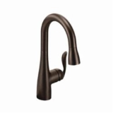 Moen® 5995ORB Pulldown Bar Faucet, Arbor™, Oil Rubbed Bronze, 1 Handle, 1.5 gpm