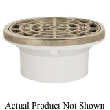 Sioux Chief 840-20PNR General Purpose Floor Drain With Ring and Strainer, 2 x 3 in Outlet, Solvent Weld Connection, 4-1/2 in Grid, PVC Drain