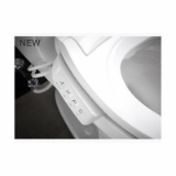 Kohler® 18751-0 C3®-050 Cleansing Toilet Seat with Lid, Elongated Bowl, Closed Front, Plastic, White, Slow Close Hinge