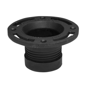 Oatey® 43653 Straight Testable Replacement Closet Flange, 4 in Dia Inside, 4 in Pipe, Cast Iron