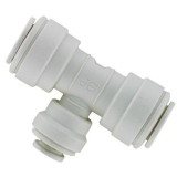 John Guest® PP30121208WP Reducing Tee, 3/8 x 1/4 in Nominal