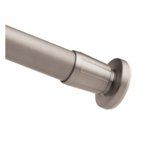 Moen® 52-5-BN Shower Rod, Donner, 1 in Dia x 5 ft L Rod/Track, Aluminum/Zinc, Brushed Nickel