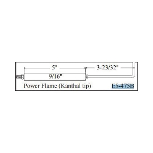 Westwood E5-475B Power Flame Electrode, Kanthal Tip