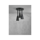 DELTA® 57140-BL Universal Pendant Raincan Shower Head, 2 gpm Maximum, 1 Spray, 9 in Dia x 14 in H Head, Matte Black