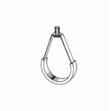 GFM 302 6 Adjustable Swivel Ring Hanger, 6 in Pipe, 600 lb, 1/2 in Rod, Steel, Galvanized