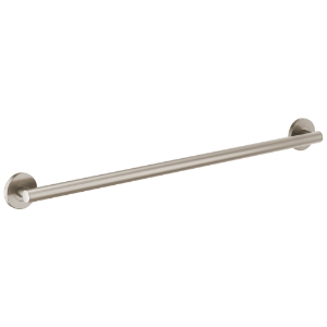 Brizo® 693675-NK Euro Round Decorative Grab Bar, 36 in L x 1-1/4 in Dia, Brilliance® Luxe Nickel, Metal