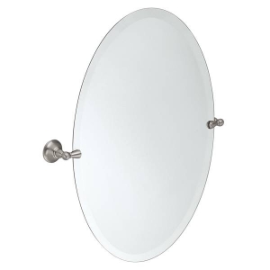 Moen® DN6892BN Tilting Mirror, Sage®, Oval, 22.79 in Dia x 26 in L x 2.58 in W, Brushed Nickel