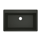 Moen® GGB3026B Sink, 33 in L x 20 in W x 9.43 in D, Undermount/Drop-In Mount, Granite, Black