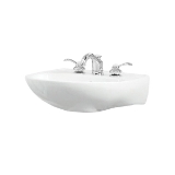 Sterling® 446128-0 Bathroom Sink Basin with Overflow, Sacramento®, Oval Shape, 2 in Faucet Hole Spacing, 21-1/4 in L x 18-1/4 in W, Wall Mount, Vitreous China, Glossy White