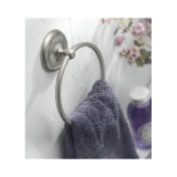 Moen® 5386CH Towel Ring, Yorkshire®, 5-7/8 in Ring, 1-3/4 in OAD x 7.19 in OAH, Zinc Alloy, Chrome