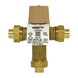 WATTS® 0559115 LFMMV Thermostatic Mixing Valve, 1/2 in Nominal, Solder End Style, 150 psi Pressure, 0.5 to 20 gpm Flow, Copper Silicon Alloy Body