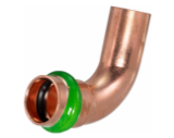 Merit Brass MB11360N 3/4" CopperPress® 90 deg Street Elbow with VIPR® Press Ring