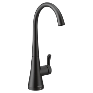 Moen® S5520BL Sip™ Transitional Beverage Faucet, 1.5 gpm Flow Rate, Matte Black, 1 Handle, Commercial