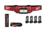 Milwaukee® 2111-21 Hard Hat USB Rechargeable Headlamp, LED Bulb, Plastic Housing, 475 Lumens