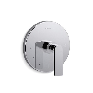 Kohler® T73133-4-CP Composed® Mastershower® Temperature Control Valve Trim With Lever Handle, Polished Chrome