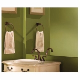 Moen® T6125ORB Kingsley® Widespread Bathroom Faucet, 1.2 to 1.5 gpm Flow Rate, 4-7/16 in H Spout, 8 to 16 in Center, Oil Rubbed Bronze, 2 Handles, Pop-Up Drain