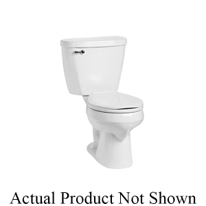 Mansfield® 038710040 531271 387 RH Summit™ EL Tank and Cover Only, 1.28 gpf, 3 in Right Hand Lever Flush, 3-Bolt Tank to Bowl Connection, White