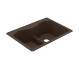 Moen® GGM3027B Double-Equal Sink, 33 in L x 20 in W x 9-1/2 in D, Undermount/Drop-In Mount, Granite, Mocha