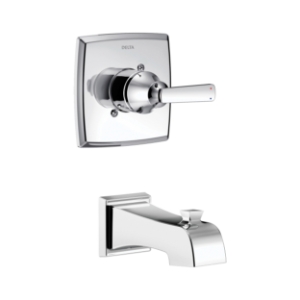 DELTA® T14164 Monitor® 14 Ashlyn® 1-Function Wall Mount Tub Trim, Chrome, 1 Handle, Commercial