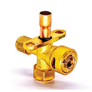 PRO-Fit™ 87043 Quick Connect Service Valve, 3/8 in Nominal, R-22/R-410A Refrigerant
